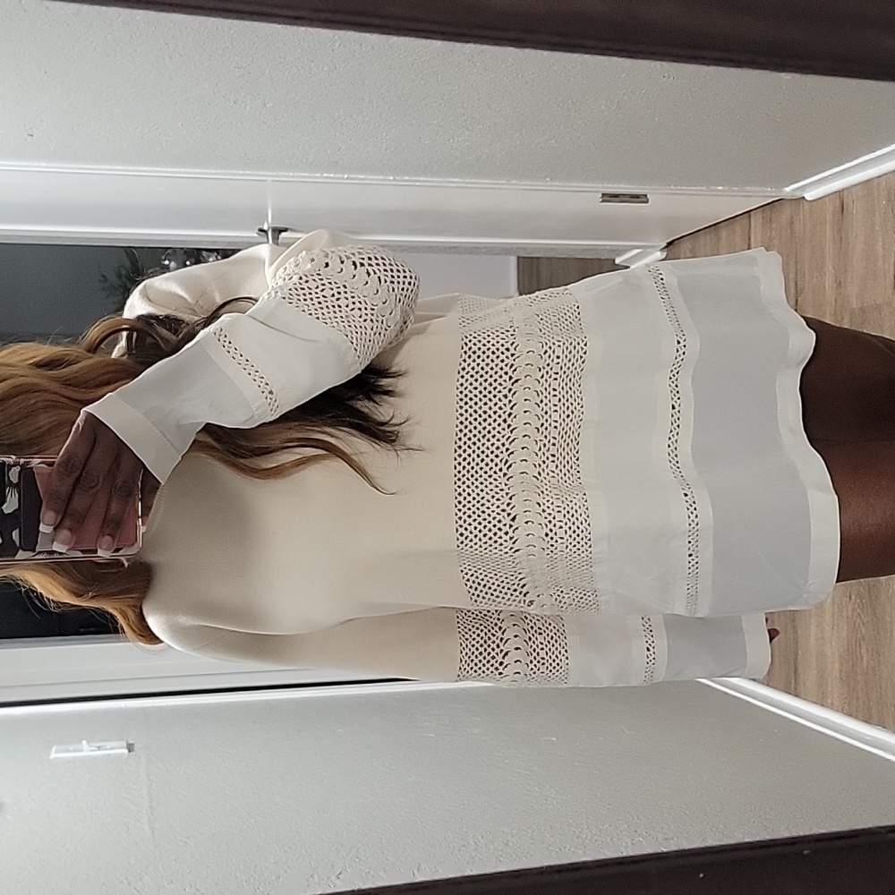 Vintage  | Chloe Ivory Wool / Silk Blend Sweater